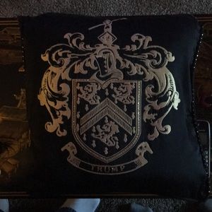 Original Trump pillow,  with gold rhinestones.